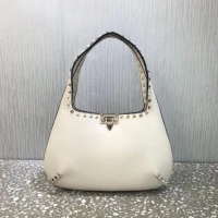 Famous Brand VALENTINO Origianl leather shoulder bag 20077 white