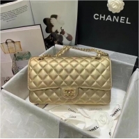 Unique Discount Chanel classic handbag Lambskin & gold Metal A01112 gold