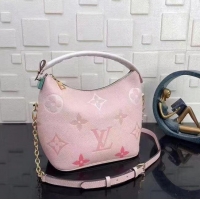 Famous Brand Louis Vuitton Original Leather Hobo Bag M45697 Pink