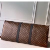 Unique Grade Louis Vuitton Keepall Bandouliere 50 Travel Bag in Brown Monogram Canvas M56856 2020