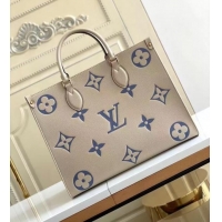 Well Crafted Louis Vuitton Monogram Empreinte ONTHEGO MM M45494 Cream & blue