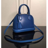 New Design LOUIS VUITTON EPI LEATHER ALMA SMALL BAG M40303 BLUE