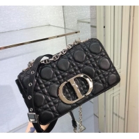 Promotional Dior SMALL DIOR CARO BAG Soft Cannage Calfskin M9241 Black