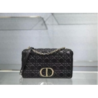 Best Quality LARGE DIOR CARO BAG Soft Cannage Calfskin M9243U black