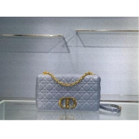 Best Price LARGE DIOR CARO BAG Soft Cannage Calfskin M9243U sky blue