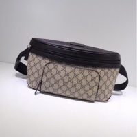 Unique Discount GUCCI GG Supreme Belt Bag 406372 Brown