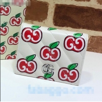 Promotional Gucci Chinese Valentine's Day GG Marmont Card Case Wallet 466492 White 2020