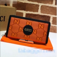 Unique Grade Gucci Off The Grid GG Nylon Zip Wallet 625576 Orange 2020