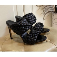 Top Quality Bottega Veneta The Curve Heel Sandals 11cm 030901 Black