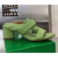 New Fashion Bottega Veneta Band Calfskin Heel 5cm Sandals 033138 Green