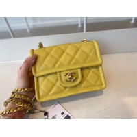 Chic Reproduction Chanel cross-body bag AS2356 yellow