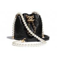 Good Quality Chanel mini drawstring bag AS2529 Black