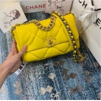 Big Discount Chanel 19 flap bag AS1160 AS1161 AS1162 yellow