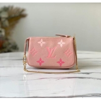 Top Design Louis Vuitton MINI POCHETTE ACCESSOIRES M80501 Bouton de Rose Pink