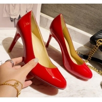 Trendy Design Christian Louboutin Calfskin Round-toe Pumps 8cm 030857 Red