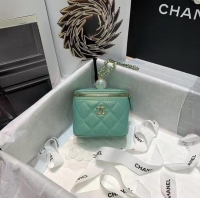 Unique Discount Chanel small vanity with chain AP2118 Green