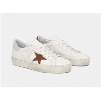 New Design Golden Goose GGDB Hi Star sneakers with brown and pink suede details GB0378