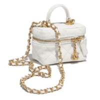 Top Quality Chanel small vanity with chain AP2194 White