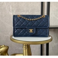 Famous Brand Chanel Flap Bag Grained Calfskin AS2357 Royal Blue