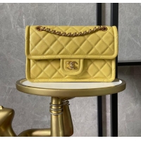 Top Grade Chanel flap bag Grained Calfskin AS2357 Yellow