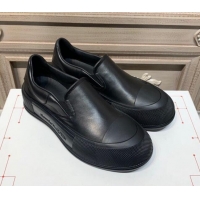 Good Quality Alexander Mcqueen Deck Skate Silky Calfskin Slip-on Sneakers 010649 Black