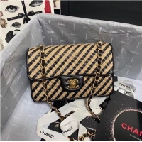 Popular Style Chanel Flap Shoulder Bag Weave AS2418 black