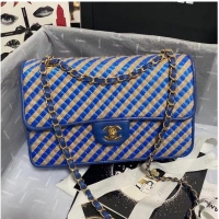 Popular Style Chanel Flap Shoulder Bag Weave AS2419 blue