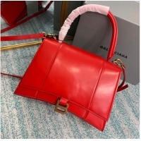 Famous Brand Balenciaga HOURGLASS MEDIUM TOP HANDLE BAG B108892 red