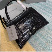 Wholesale Balenciaga HOURGLASS MEDIUM TOP HANDLE BAG B108892E black