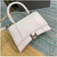 Classic Balenciaga HOURGLASS SMALL TOP HANDLE BAG B108895-1 white