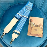 Modern Classic Fendi Strap You Check Ribbon Shoulder Strap F1506 Light Blue 2020