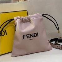 Pretty Style Fendi Pack Small Pouch Bucket Bag in F1513 Pink Nappa Leather Bag 2020