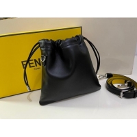 Top Grade Fendi Pack Small Pouch Bucket Bag in F1517 Black Nappa Leather Bag 2020