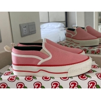 New Style Gucci Tennis 1977 Slip-on Sneakers in Pink Canvas 012578