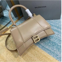 Good Product Balenciaga HOURGLASS SMALL TOP HANDLE BAG B108895-1 apricot