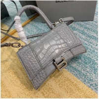 Fashion Brand Balenciaga Hourglass XS Top Handle Bag 28331S grey