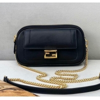 Well Crafted Fendi Easy 2 Baguette Chain Mini Bag FD2001 Black 2021