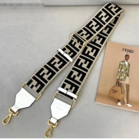 Buy Cheap Fendi Strap You Shoulder Strap in FD2013 Grey/Black FF Ribbon 2021