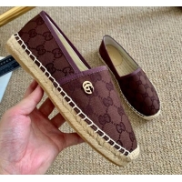 Low Cost Gucci GG Canvas Espadrilles 331123 Brown