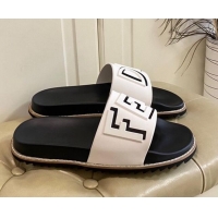 Best Design Fendi FENDI Flat Slide Sandals 0308104 White