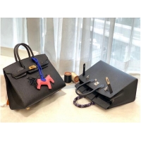 New Style Hermes Birkin 25CM Epsom Bag Original Leather H25E Black