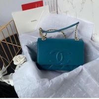 Original Cheap Chanel flap bag AS8830 blue