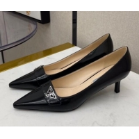 Grade Design Prada Shiny Calfskin Pumps 5.5cm 040707 Black 2021