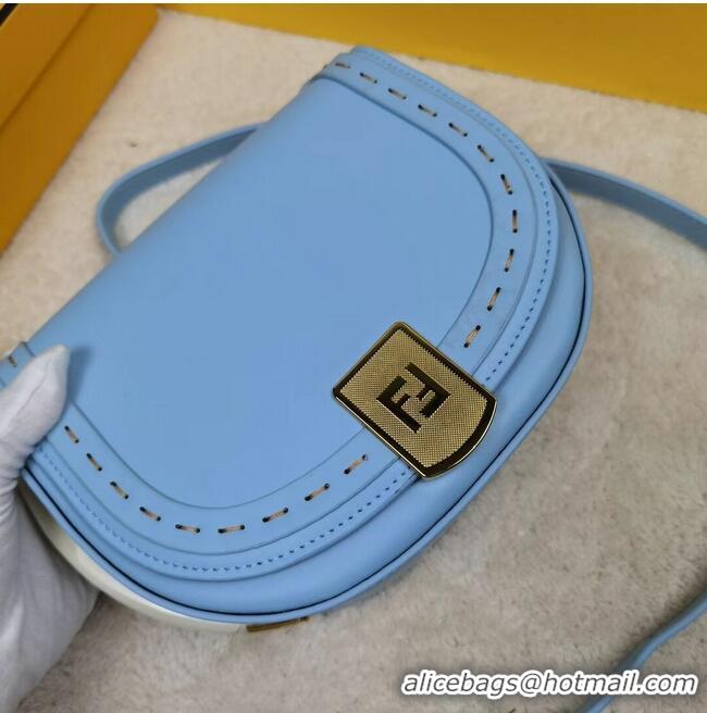 New Style FENDI MOONLIGHT Leather Bag 8BT346A Light Blue