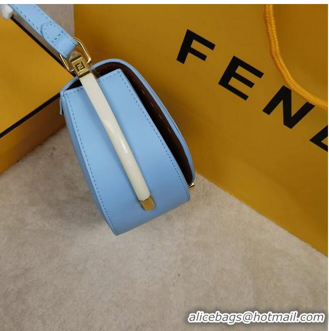 New Style FENDI MOONLIGHT Leather Bag 8BT346A Light Blue