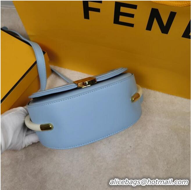 New Style FENDI MOONLIGHT Leather Bag 8BT346A Light Blue