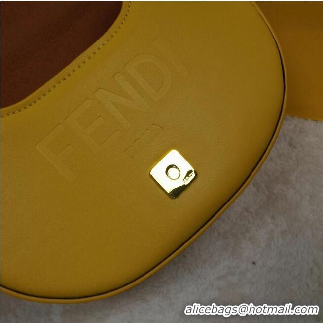 Buy Discount FENDI MOONLIGHT leather bag 8BT346A Yellow