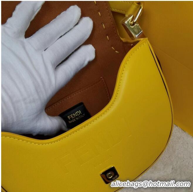 Buy Discount FENDI MOONLIGHT leather bag 8BT346A Yellow