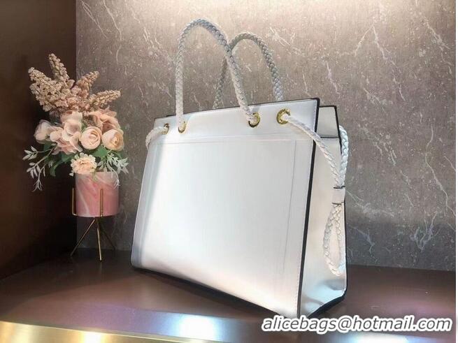 Good Product FENDI PACK MEDIUM SHOPPING BAG leather bag F1508 White