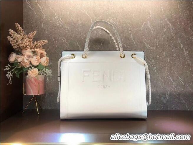 Good Product FENDI PACK MEDIUM SHOPPING BAG leather bag F1508 White